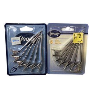 Vintage Goody Hair Clips Aluminum Curl Clips New Old Stock in Packaging
